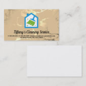 Carte De Visite Logo de la maison de chambre | Marbre doré (Devant / Derrière)