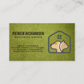 Carte De Visite Logo de la maison de chat de chien | Turf (Devant)