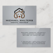Carte De Visite Logo de la maison de marionnettes | Chien Groomer (Devant / Derrière)