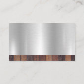 Carte De Visite Logo de la maison de marteau | Construction | Bois (Dos)