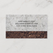 Carte De Visite Logo de la maison et du marteau | Béton et poussiè (Dos)