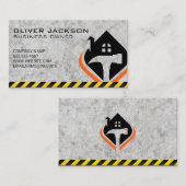 Carte De Visite Logo de la maison Hammer | Construction (Devant / Derrière)