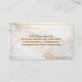 Carte De Visite Logo de la maison immobilière | Marbre (Dos)