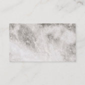 Carte De Visite Logo de la maison métallique | Immobilier | Marbre (Dos)