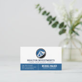 Carte De Visite Logo de la maison moderne (Debout devant)