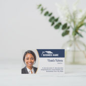 Carte De Visite Logo de la maison moderne Agent immobilier Realtor (Debout devant)