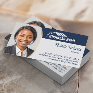 Carte De Visite Logo de la maison moderne Agent immobilier Realtor