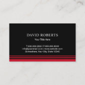 Carte De Visite Logo de la maison Monogramme Réalisateur immobilie (Dos)