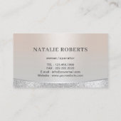 Carte De Visite Logo de la maison Nettoyage à domicile et service (Dos)