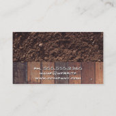 Carte De Visite Logo de la maison | Planches en bois et jupe (Dos)