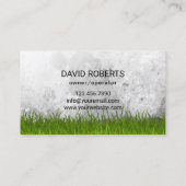 Carte De Visite Logo de la maison professionnelle d'entretien de l (Dos)