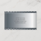 Carte De Visite Logo de la maison résidentielle sur le toit (Dos)