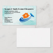 Carte De Visite Logo de la maison Squeegee | Nettoyage commercial (Devant / Derrière)