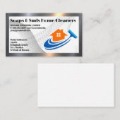 Carte De Visite Logo de la maison Squeegee | Nettoyage des domesti (Devant / Derrière)