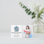 Carte De Visite Logo de la maison | Teneur de maison (Debout devant)