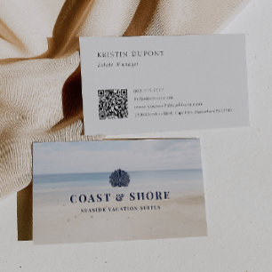Carte De Visite Logo de la marque Coastal Seashell