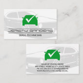 Carte De Visite Logo de la marque verte (Devant / Derrière)