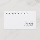 Carte De Visite Logo de la montagne géométrique de Bohême | Entrep (Dos)