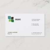 Carte De Visite Logo de la nature (Dos)