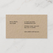 Carte De Visite Logo de la nature de River Horizon (Dos)