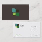 Carte De Visite Logo de la nature (fer brun) (Devant / Derrière)