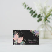 Carte De Visite Logo de la Parties scintillant holographique Nail  (Debout devant)