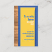 Carte De Visite Logo de la porte de l'agent immobilier (Dos)