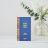 Carte De Visite Logo de la porte de l'agent immobilier (Debout devant)