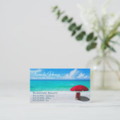 Carte De Visite Logo de la Professional Beach Real Estate Company (Debout devant)