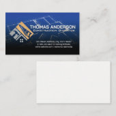 Carte De Visite Logo de la scie de marteau | Construction | Plan d (Devant / Derrière)