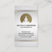 Carte De Visite Logo de la séance de yoga (Devant)