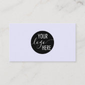 Carte De Visite Logo de la société de lavande professionnelle mini (Devant)