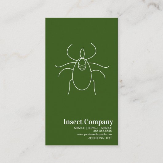 Carte de visite Logo de la société de lutte antipa (Devant)