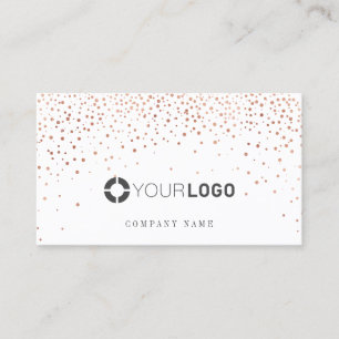 Carte De Visite Logo de la société de parties scintillant en or ro