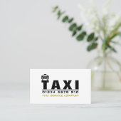 Carte De Visite Logo de la société de taxis, Tarifs (Debout devant)