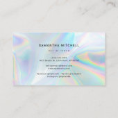 Carte De Visite Logo de la société Holographique moderne Code QR (Dos)