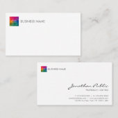 Carte De Visite Logo de la société modèle Ici Professional Modern (Devant / Derrière)