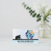 Carte De Visite Logo de la société Solar Tech | Technicien sur toi (Debout devant)