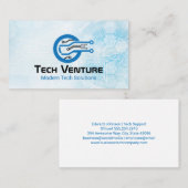 Carte De Visite Logo de la technologie informatique moderne (Devant / Derrière)