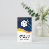 Carte De Visite Logo de la technologie moderne | Technologie (Debout devant)