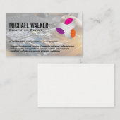 Carte De Visite Logo de la technologie moderne | Travailleur de la (Devant / Derrière)