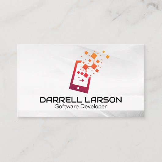 Carte De Visite Logo de la technologie téléphonique (Devant)