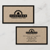 Carte De Visite Logo de la tirette (Devant / Derrière)