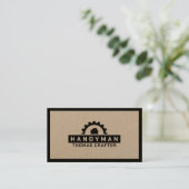 Carte De Visite Logo de la tirette (Debout devant)