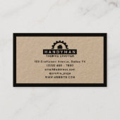 Carte De Visite Logo de la tirette (Dos)