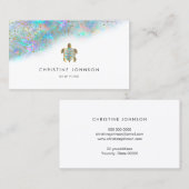 Carte De Visite logo de la tortue marine (Devant / Derrière)