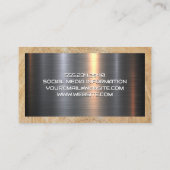 Carte De Visite Logo de la ville de Hand Saw | Construction de mét (Dos)