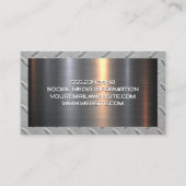 Carte De Visite Logo de la ville de Saw | Construction métallique  (Dos)