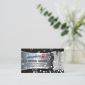 Carte De Visite Logo de la voiture de course | Bulles de savon | L (Debout devant)