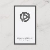 Carte De Visite Logo de l'adaptateur 45 enregistrements (Devant)